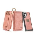 thumbnail image 1 of ELEHOLD Multi-Functional Wallet Phone Bag with Case for Samsung Galaxy S24 Plus,Large Capacity Card Slots Zipper Purse Detachable Magnetic Case with Wristband Lanyard for Samsung S24 Plus,Pink, 1 of 9