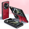thumbnail image 1 of ELEHOLD for One Plus Open Rugged Case, Leather Texture Full Protection Case with Spring Hinge Protection Hidden Kickstand Built-in Screen Protector Shockproof Case for One Plus Open, Red, 1 of 8