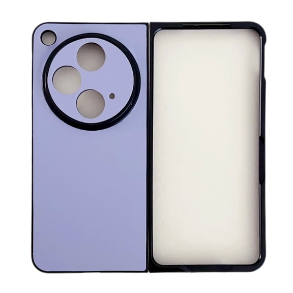 ELEHOLD for OnePlus Open Case, Hybrid Hard PC Ultra Slim Thin Lightweight All-Inclusive Lens Protection Shockproof Plain Color Case for OnePlus Open - Purple