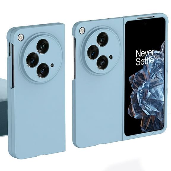 ELEHOLD for OnePlus Open Case Matte Frosted Hard PC Back Ultra Slim Thin Lightweight Shockproof Bumper All- Inclusive Lens Protective Skin Feel Anti-Scratch Back Cover Case for OnePlus Open Light Blue