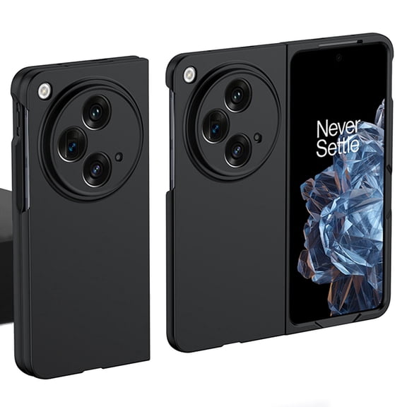 ELEHOLD for OnePlus Open Case Matte Frosted Hard PC Back Ultra Slim Thin Lightweight Shockproof Bumper All- Inclusive Lens Protective Skin Feel Anti-Scratch Back Cover Case for OnePlus Open - Black
