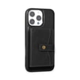 thumbnail image 1 of ELEHOLD PU Leather Case For iPhone 15 Pro Max 6.7" Shockproof Mag Safe Cover, with Magnetic Detachable Card Holder, Versatile Kickstand, Black, 1 of 10
