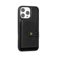 thumbnail image 1 of ELEHOLD PU Leather Case For iPhone 16 Pro Max 6.9" Shockproof Mag Safe Cover, with Magnetic Detachable Card Holder, Versatile Kickstand, Black, 1 of 10