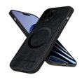 thumbnail image 1 of ELEHOLD PU Leather Case For iPhone 14 Pro Max Slim Magnetic Shockproof Cover, [MagSafe Compatible], [Lens&Screen Protection], Drop protection Case - Black, 1 of 11