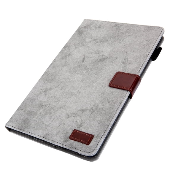 ELEHOLD PU Leather Folio Case For iPad Pro 11 2024 Kickstand Shockproof Cover, with Credit Card Holder & Pencil Holder, Auto Sleep&Weke -Gray