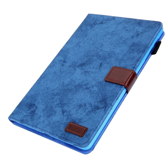 ELEHOLD PU Leather Folio Case For Samsung Galaxy Tab A11 2025 8.7-inch Kickstand Shockproof Cover, with Credit Card Holder & Pencil Holder, Auto Sleep&Weke, Blue