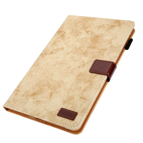 ELEHOLD PU Leather Folio Case For Samsung Tab A 10.1 (2016) Kickstand Shockproof Cover, with Credit Card Holder & Pencil Holder, Auto Sleep&Weke -Yellow