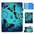 thumbnail image 1 of ELEHOLD Pattern Leather Case for iPad Pro 11 inch 2024 ,Magnetic Clasp Folio Flip Smart Case Card Slots Kickstand Shockproof Cover for iPad Pro 11" 2024,Butterfly, 1 of 8