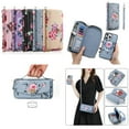 thumbnail image 1 of ELEHOLD Phone Bag with Case for iPhone 11 Pro Multi-Functional Wallet Case Large Capacity with Card Slots Zipper Purse Wriststrap Adjustable Shoulder Strap Handbag for Women,grey, 1 of 8