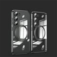 thumbnail image 1 of ELEHOLD Plating Clear Case for Samsung Galaxy S23 6.1",Transparent Clear Electroplated Frame with Camera Lens Protector Compatible with MagSafe Magnetic Shockproof Case,Black, 1 of 6