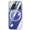 thumbnail image 1 of ELEHOLD Plating Clear Case for iPhone 14 Pro Max, Transparent Rugged PC Tempered Glass Camera Lens Protector Anti-Yellowing Slim Lightweight Case Compatible with MagSafe,Clear, 1 of 8