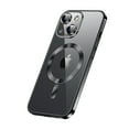 thumbnail image 1 of ELEHOLD Plating Clear Case for iPhone 15 Plus 6.7" Transparent Clear Anti-Yellowing Compatible with MagSafe Magnetic Shockproof Slim Case with Camera Lens Protection for iPhone 15 Plus,Black, 1 of 10