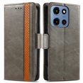 thumbnail image 1 of ELEHOLD Premium Leather Wallet Case for Moto G  5G(2025) ,Practical Card Slots Money Slot Stand Function Shockproof Protective Flip Wallet Case for Moto G  5G(2025),Gray, 1 of 6