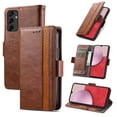 thumbnail image 1 of ELEHOLD Premium Leather Wallet Case for Samsung Galaxy A17 5G ,Practical Card Slots Money Slot Stand Function Shockproof Protective Flip Wallet Case for Samsung Galaxy A17 5G,Darkbrown, 1 of 7