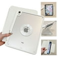 thumbnail image 1 of ELEHOLD Premium Tri-Fold Magnetic Tablet Case For iPad Air 11-inch M3 (2025) / M2 (2024) with Pencil Holder, Adjustable Stand Magnetic Detachable Shockproof Back Cover ,White, 1 of 10