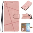 thumbnail image 1 of ELEHOLD Premium Vegan Leather Case for iPhone 14 Pro 6.1 inch Ultra Slim Leather and Soft TPU with Shockproof Magnetic Closure Hand Strap Wallet Stand Case with Card Slots, Rosegold, 1 of 12
