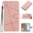 thumbnail image 1 of ELEHOLD Premium Vegan Leather Case for iPhone 14 Pro Max 6.7 inch Ultra Slim Leather and Soft TPU with Shockproof Magnetic Closure Hand Strap Wallet Stand Case with Card Slots, Rosegold, 1 of 12