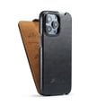 thumbnail image 1 of ELEHOLD Retro Leather Protective Case for iPhone 15 Plus 6.7", Premium Leather Full Body Protection Slim Lightweight Flip Case for iPhone 15 Plus,Black, 1 of 4
