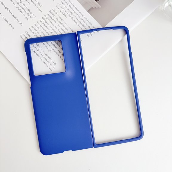 ELEHOLD Rigid Plastic Case for Motorola Razr Fold (2026), Ultra Slim Matte Soft Touch Shockproof Cover with Front Frame,Blue