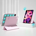thumbnail image 1 of ELEHOLD Rotating Case For Apple iPad 11th (A16) 2025 Smart Protective Stand Case, Pencil Holder Magnetic Detachable Flip Leather Auto Sleep/Wake Cover, Mag-safe Compatible, Pink, 1 of 12