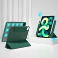 thumbnail image 1 of ELEHOLD Rotating Case For iPad mini6/mini2024 Smart Protective Stand Case, Magnetic Detachable Flip Leather Cover, with Auto Sleep/Wake, Pencil Holder, Magsafe Compatible, Darkgreen, 1 of 14