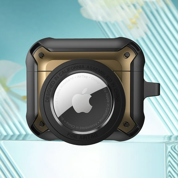 ELEHOLD Rugged Case For AirPods Pro 2nd Gen (2022) – Fashion Camera Design Full Body Protective Shockproof Cover, Wireless Charging Compatible, with Keychain & Auto Lock - Gold