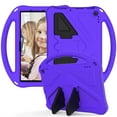thumbnail image 1 of ELEHOLD Rugged Case for Amazon Fire HD8/HD8plus(12th generation 2024/2020/2022 release) Kids Friendly EVA Full Body Protective with Kickstand Handle Grip Shockproof Anti-Scratch Case, Purple, 1 of 6