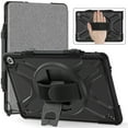 thumbnail image 1 of ELEHOLD Rugged Case for Amazon Fire Max 11 Tablet Case for Kids Adult, Heavy Duty Shockproof Case with Rotating Hand Strap Kickstand Function Hybrid Cover for Fire Max 11 ,Black, 1 of 12