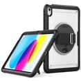 thumbnail image 1 of ELEHOLD Rugged Case For Apple iPad 11th(A16) 2025/10th Gen 2022,360 Rotating Stand Hand Strap Shoulder Strap Pencil Holder Full-Body Heavy Duty Shockproof Protective Case,Clear, 1 of 12