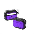 thumbnail image 1 of ELEHOLD Rugged Case Compatible with Airpods Pro 2nd Gen 2022, Full Body Hard Shell Shockproof Anti-Scratch Case with Carabiner for Airpods Pro 2 (2022),Purple, 1 of 7