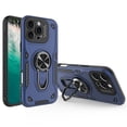 thumbnail image 1 of ELEHOLD Rugged Case For iPhone 11, Kickstand Shockproof Military Grade Drop Proof Protection Ring Kickstand Rugged Protective Sturdy Bumper Case For iPhone 11,Darkblue, 1 of 6