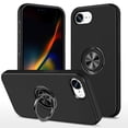 thumbnail image 1 of ELEHOLD Rugged Case For iPhone 16e / SE4 2025 Magnetic Shockproof Cover, 360° Rotable Ring Kickstand, Enhanced Camera Protection, Black, 1 of 7