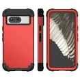 thumbnail image 1 of ELEHOLD Rugged Case for Google Pixel 8 Hard PC Soft Silicone Hybrid Shockproof Scratch-Resistant Anti-Fingerprint Slim Thin Case for Google Pixel 8,Red, 1 of 7