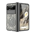 thumbnail image 1 of ELEHOLD Rugged Case for Google Pixel Fold 2023,Hinge Protection with Built-in Screen Protector Invisible Kickstand Full Body Shockproof Plating Armor Case Cover for Google Pixel Fold,Black, 1 of 1