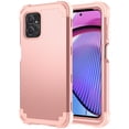 thumbnail image 1 of ELEHOLD Rugged Case for Motorola Moto G Power 2023 Hard PC Soft Silicone Hybrid Shockproof Scratch-Resistant Anti-Fingerprint Slim Thin Case for Motorola Moto G Power 2023,Rosegold, 1 of 6