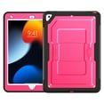 thumbnail image 1 of ELEHOLD Rugged Case with Pencil Holder For iPad 9th/8th/7th Generation, Built-in Kickstand Double-Layer Protection Full-Body Shockproof Cover For iPad 9th/8th/7th Generation,Rose, 1 of 11