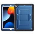 thumbnail image 1 of ELEHOLD Rugged Case with Pencil Holder For iPad 9th/8th/7th Generation, Built-in Kickstand Double-Layer Protection Full-Body Shockproof Cover For iPad 9th/8th/7th Generation,Navyblue, 1 of 11