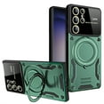 thumbnail image 1 of ELEHOLD Rugged Case for Samsung Galaxy A03 Core Case with 360°Rotation Ring Holder Kickstand Lens Protection Hybrid PC+TPU Military Grade Non-Slip Shockproof Protective Case,darkgreen, 1 of 7