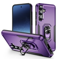 ELEHOLD Rugged Case for Samsung Galaxy A16 5G, 360 Rotating Metal Ring Stand Kickstand Function Support Magnetic Car Mount Holder Shockproof Protective Case for Samsung Galaxy A16 5G,Purple