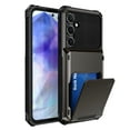 thumbnail image 1 of ELEHOLD Rugged Case for Samsung Galaxy A36 5G Flip Open Back Wallet Hidden Card Slot Rugged Shockproof Hybrid Hard PC Shell Anti-Scratch Case for Samsung Galaxy A36 5G,Gray, 1 of 6