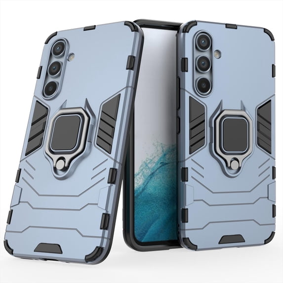 ELEHOLD Rugged Case for Samsung Galaxy A54 5G,Metal Folding Ring Holder Kickstand Military Grade Shockproof Protective Slim Lightweight Case for Samsung A54 5G,Navy