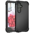 thumbnail image 1 of ELEHOLD Rugged Case for Samsung Galaxy S23 FE Hard PC Soft Silicone Hybrid Shockproof Scratch-Resistant Anti-Fingerprint Slim Thin Case For Samsung Galaxy S23 FE,Black, 1 of 7