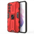 thumbnail image 1 of ELEHOLD Rugged Case for Samsung Galaxy S23,Hybrid Case with Built-in Hidden Bracket Stand Function Slim Fit Non-Slip Shockproof Case for Galaxy S23,Red, 1 of 6