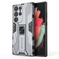thumbnail image 1 of ELEHOLD Rugged Case for Samsung Galaxy S24 Ultra,Hybrid Case with Built-in Hidden Bracket Stand Function Slim Fit Non-Slip Shockproof Case for Galaxy S24 Ultra,Gray, 1 of 6