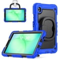 thumbnail image 1 of ELEHOLD Rugged Case for Samsung Galaxy Tab A11 2025,8.7-inch, Three-Layer Protection with Screen Protector Portable Folding Handle Grip 360° Rotating Kickstand Bracket Shockproof Cover,Blue, 1 of 8