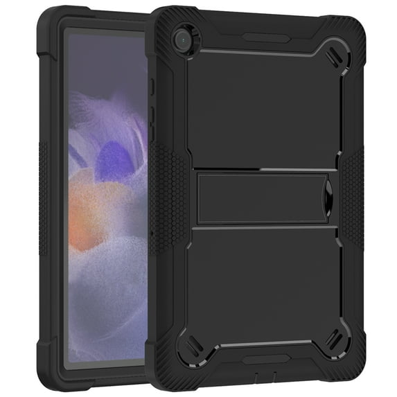 ELEHOLD Rugged Case for Samsung Galaxy Tab A9 (2023) Three-Layer Hybrid Multi-Functional Case with Built-in Kickstand Function Shockproof Heavy Duty Case for Samsung Tab A9 8.7 Inch,Black