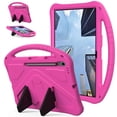 thumbnail image 1 of ELEHOLD Rugged Case for Samsung Galaxy Tab S10 FE Plus/ S10 FE+ 13.1 Inch Kids Friendly EVA Full Body Protective with Kickstand Handle Grip Shockproof Case, Rose, 1 of 6