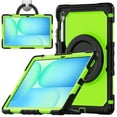 thumbnail image 1 of ELEHOLD Rugged Case for  Samsung Galaxy Tab S10 FEplus/FE+ 2025 Three-Layer Protection with Screen Protector Portable Folding Handle Grip 360° Rotating Kickstand Bracket Shockproof Cover,B, 1 of 6