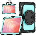 thumbnail image 1 of ELEHOLD Rugged Case for Samsung Galaxy Tab S11 2025,11-inch, Three-Layer Protection with Screen Protector Portable Folding Handle Grip 360° Rotating Kickstand Bracket Shockproof Cover,C, 1 of 8