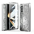 thumbnail image 1 of ELEHOLD Rugged Case for Samsung Galaxy Z Fold 4,7.6 inch,Hinge Protection with Built-in Screen Protector  Full Body Shockproof Plating Armor Case Cover,Silver, 1 of 7